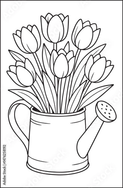 Obraz Coloring Flower