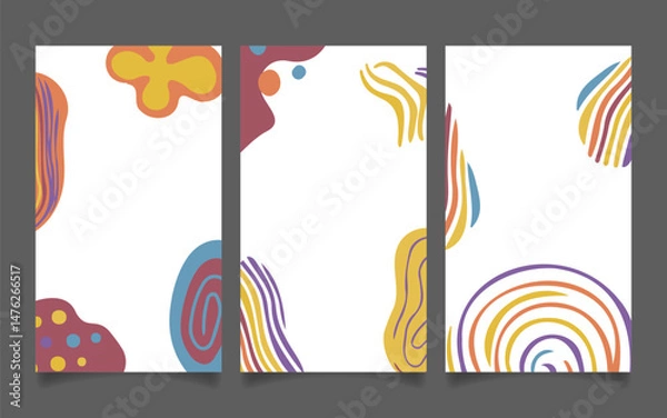 Fototapeta boho poster ornament, Abstract art watercolor background vector. Minimal hand painted watercolor
