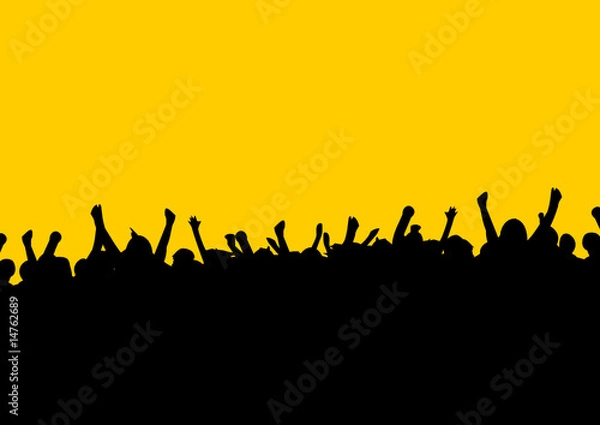 Obraz Silhouette eines Publikums