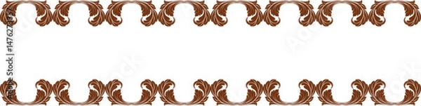 Fototapeta Elegant floral seamless pattern with intricate symmetrical designs. Perfect for wallpaper, fabric, textile, wrapping, background, or decorative use in digital and print projects.	