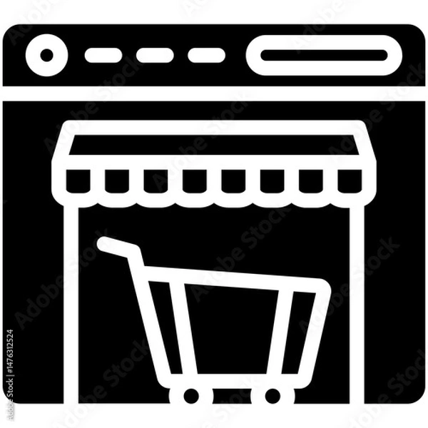 Fototapeta Web Store Icon