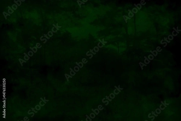Obraz Black green grunge background. Dark dirty texture. Rough green background with copy space for design. Web banner.