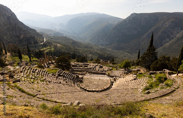 Fototapeta Temple of Apollo in Delphi, Greece