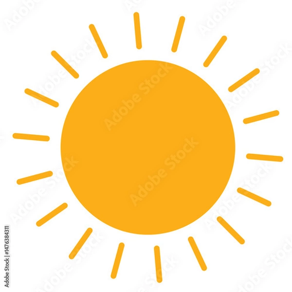 Obraz vector sun icon