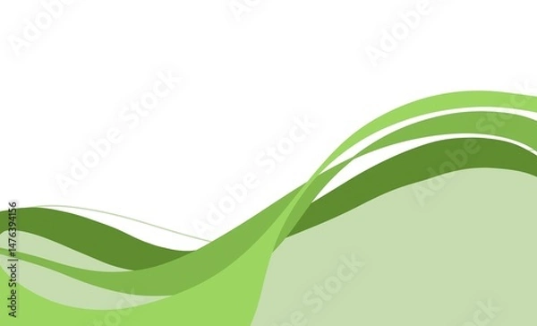 Obraz green abstract background on white background
