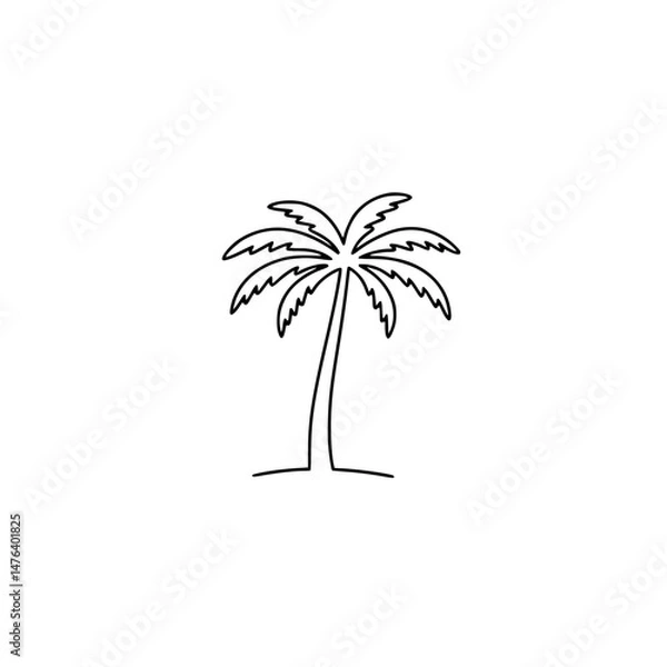 Obraz palm tree icon
