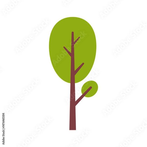 Fototapeta Tree Flat icon