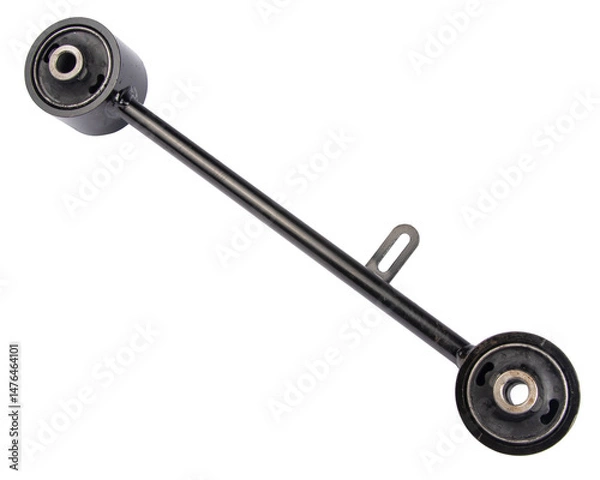 Obraz black metal car spare isolated on white