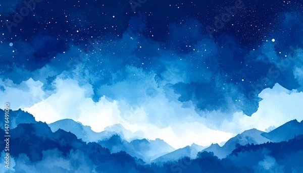 Fototapeta 綺麗で幻想的な星空