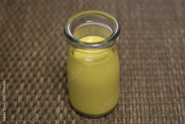 Obraz 牛乳瓶に入ったマンゴープリン