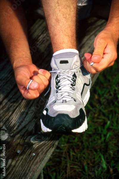 Obraz tieing shoe
