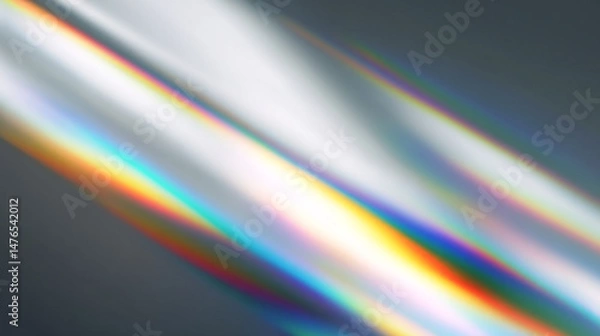 Fototapeta Colorful lens flare on black background., Prismatic Reflections, Spectral Light Dance on Textured Surface