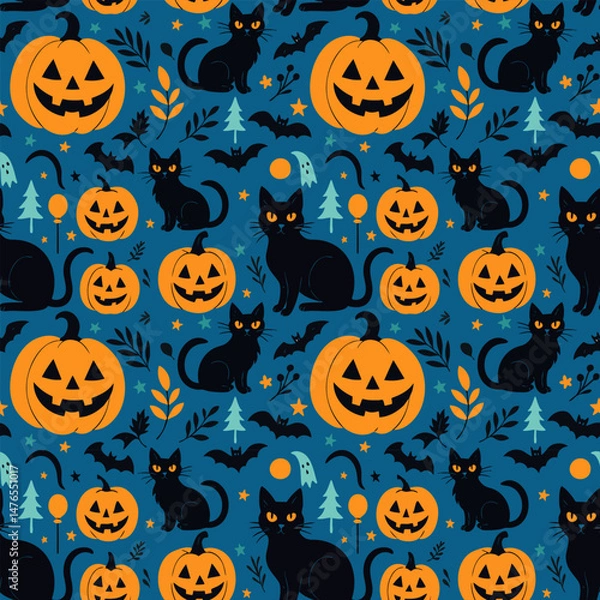Fototapeta Seamless Halloween Pattern