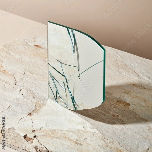 Fototapeta old wall and window