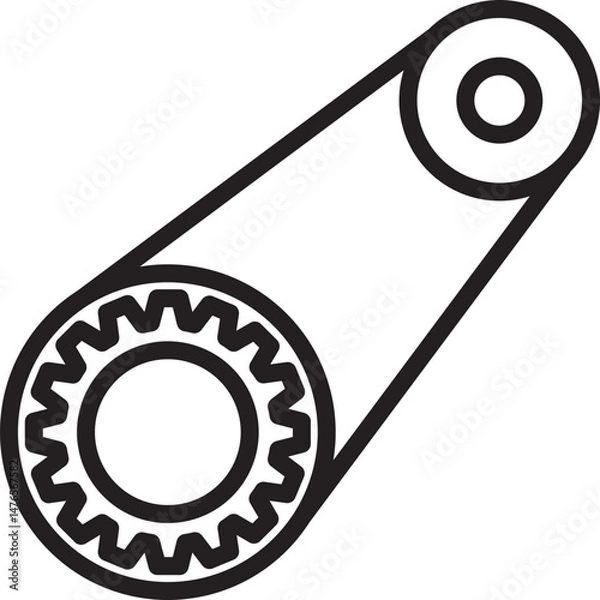 Obraz Timing Belt vector icon