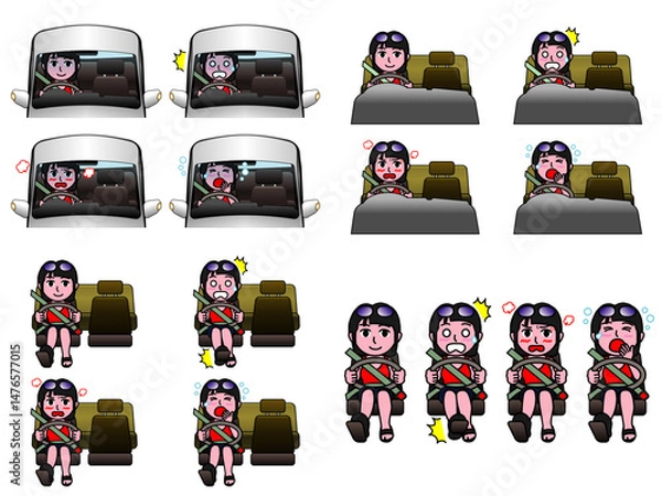 Obraz 壱A：運転表情集 夏女子Cまとめ CS3