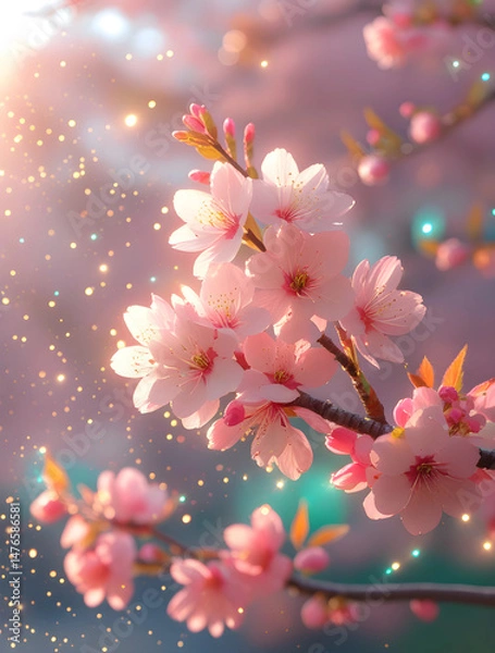 Fototapeta cherry blossom background