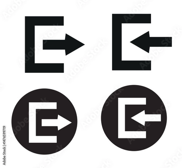 Obraz arrow icons set