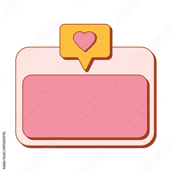 Fototapeta Retro Text Box Vector