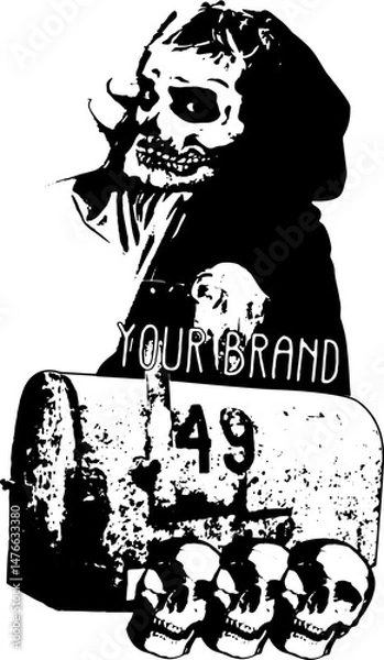 Obraz Urban streetwear Aesthetic typography text vector graphic design