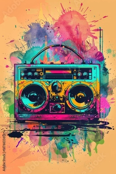 Obraz Artwork Graphic Vector Illustrations, Ai T-shirt design