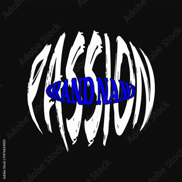 Obraz Urban streetwear Aesthetic typography text vector graphic design