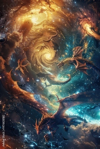 Obraz Artwork Graphic Vector Illustrations, Ai T-shirt design