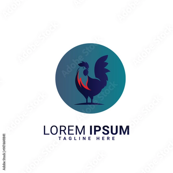 Fototapeta 13.eps  roster vector logo design 