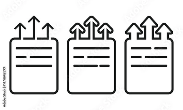 Obraz Export document data icon. Illustration vector