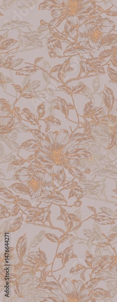 Obraz Dramatic Hand Illustrated Curly and Floral Works