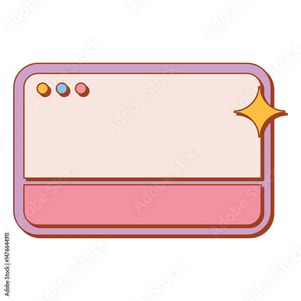 Fototapeta Retro Text Box Vector