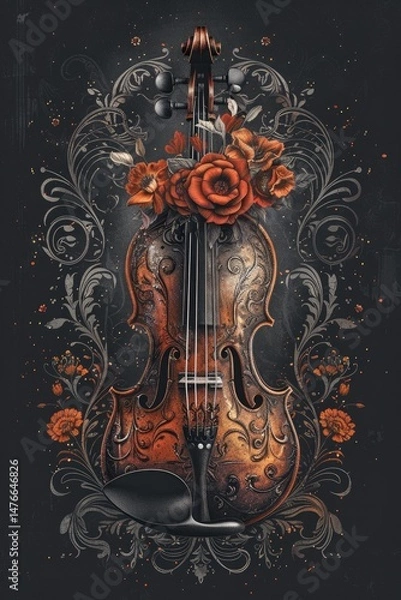 Obraz Artwork Graphic Vector Illustrations, Ai T-shirt design