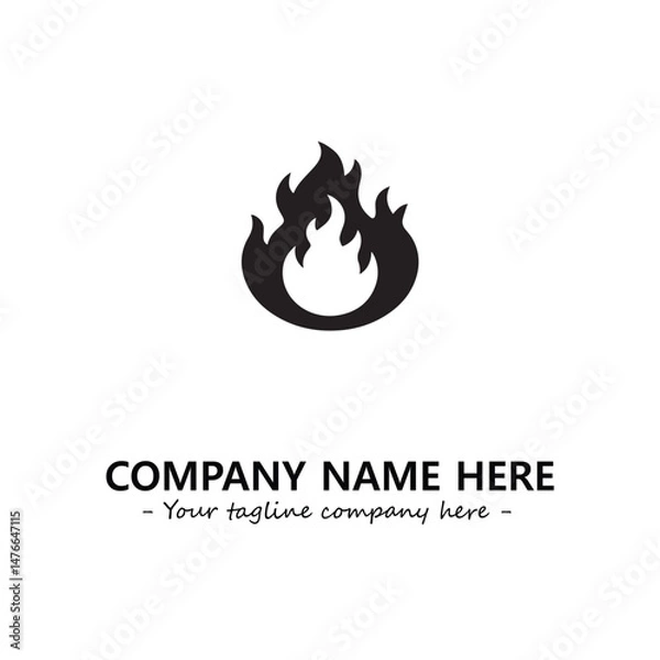 Obraz Fire Logo Company Design Illustration Vector Graphic Image