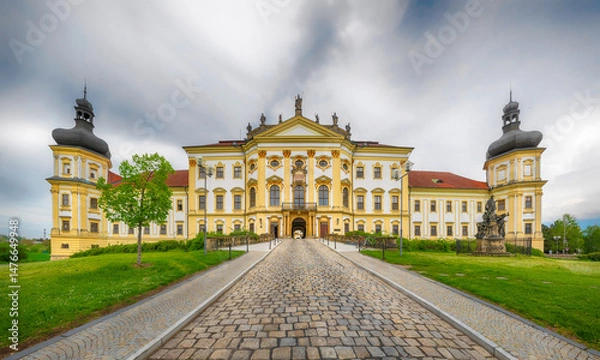 Obraz View of Hradisko Monastery (Klaster Hradisko) in Olomouc, Czechia