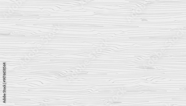 Fototapeta Light gray wooden texture. Hand drawn natural grain wood vector abstract background