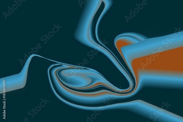 Fototapeta  Abstract liquid background. gradient background
