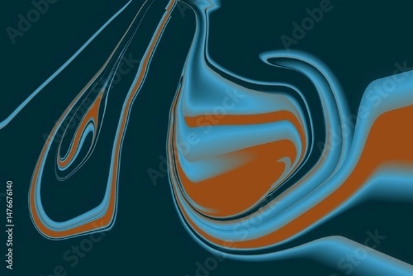 Fototapeta  Abstract liquid background. gradient background

