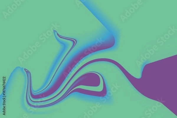 Fototapeta Colorful abstract gradient background. Fluid background gradient. Wavy gradient background