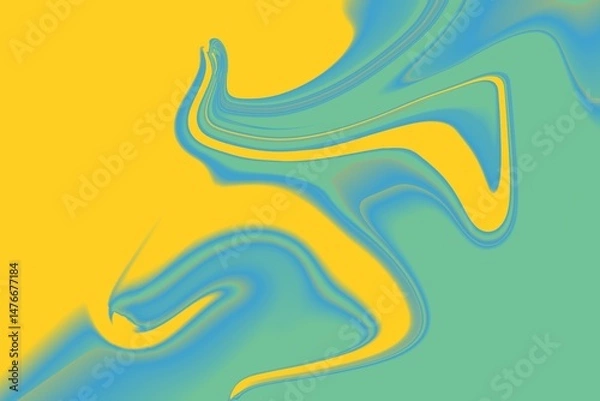 Fototapeta Abstract liquid background. Gradient mesh. Vibrant Gradient Background
