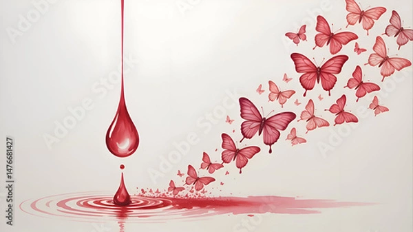 Obraz red wine splash