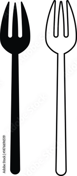 Fototapeta kitchen tools icon set. Kitchenware collection flat and line vector isolated transparent . Lots of kitchen tools utensils cutlery. Web page design template Poster banner web UI mobile phone apps.