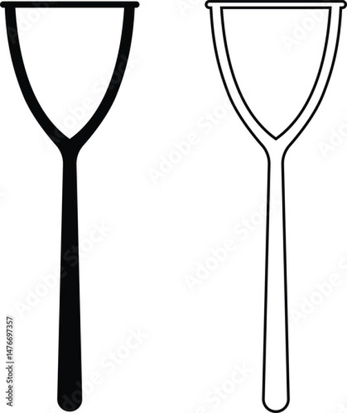 Fototapeta kitchen tools icon set. Kitchenware collection flat and line vector isolated transparent . Lots of kitchen tools utensils cutlery. Web page design template Poster banner web UI mobile phone apps.