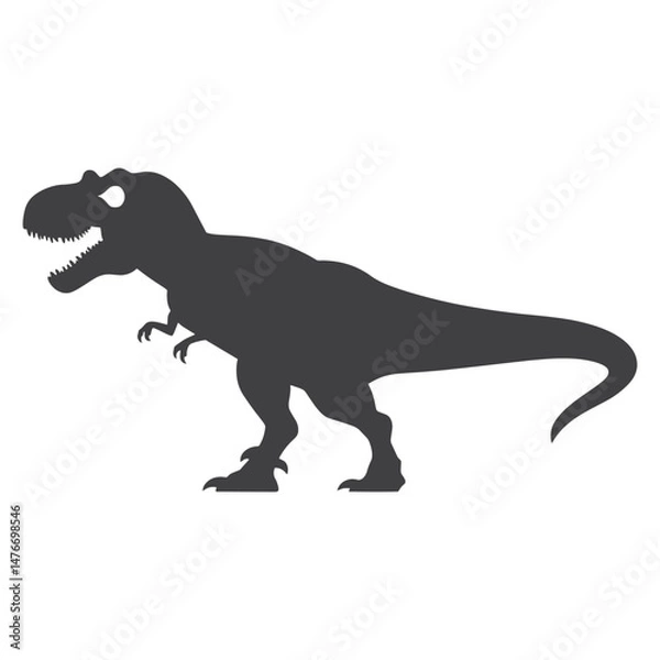 Fototapeta Dinosaur Silhouette vector