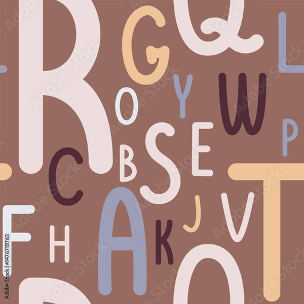 Obraz handwritten letters background