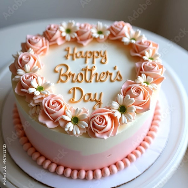 Obraz brothers day cake