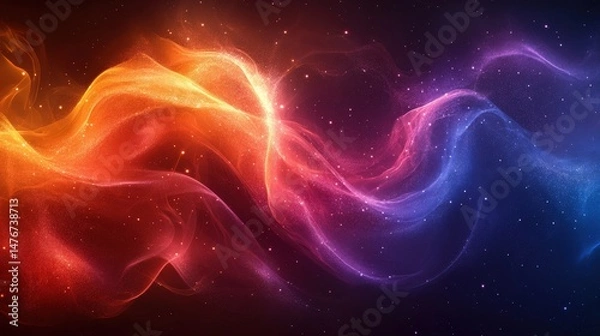 Fototapeta Abstract swirling colors with light effects for backgrounds or digital art