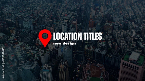 Fototapeta Location Titles 01