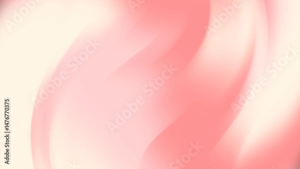 Fototapeta Pink and white blended curves suitable for backgrounds, greeting cards, website banners, and social media posts. Soft pastel hues soothe.