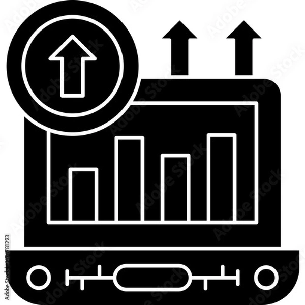 Fototapeta Growth Icon Vector Element