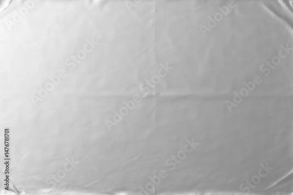 Obraz Wrinkled silver foil texture. Silver paper design overlay, abstract backgrounds.